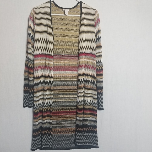 Chico's Sweaters - Chico's long zigzag cardigan or sweater